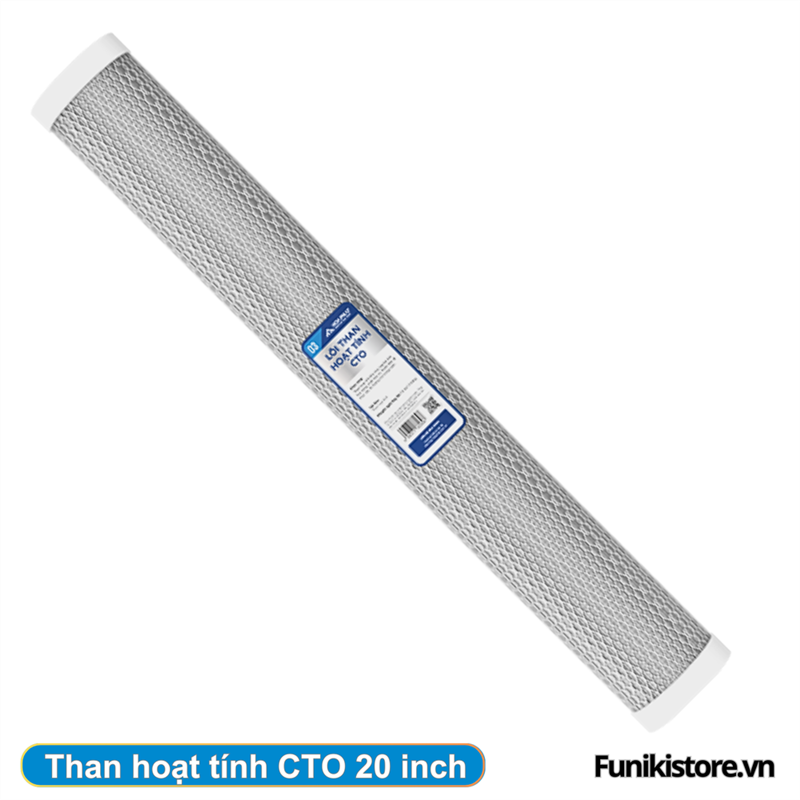 Lõi lọc than hoạt tính CTO 20 inch gầy