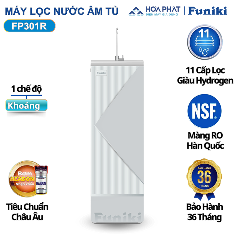 Máy lọc nước RO tủ đứng Funiki FP301R, 11 lõi