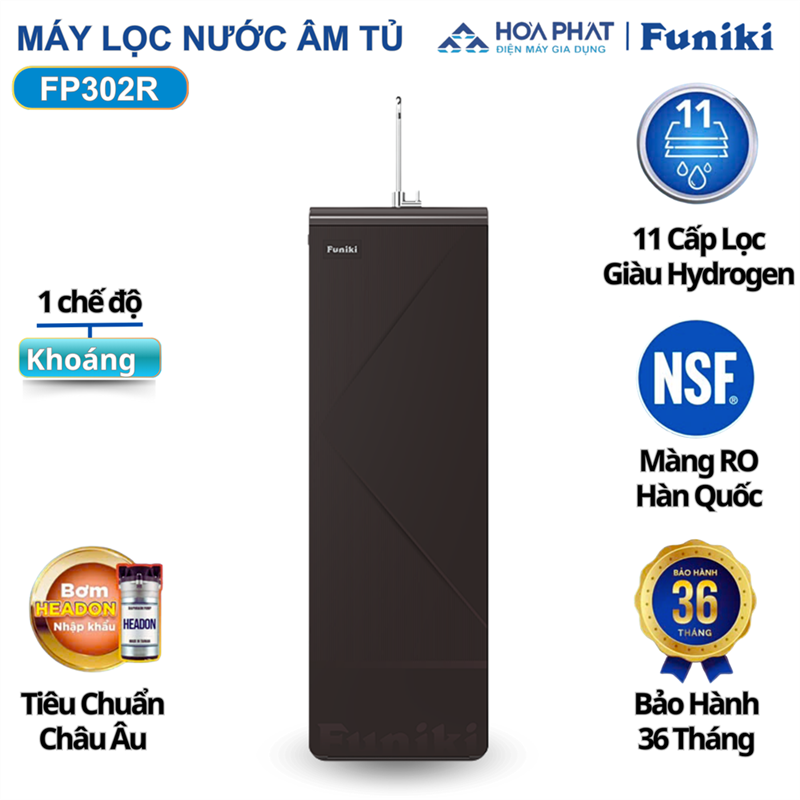 Máy lọc nước RO tủ đứng Funiki FP302R, 11 lõi